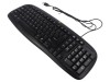 Tastatură cu cablu USB neagră