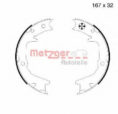 Set saboti frana, frana de mana MITSUBISHI OUTLANDER I (CU) (2001 - 2006) METZGER MG 994 foto