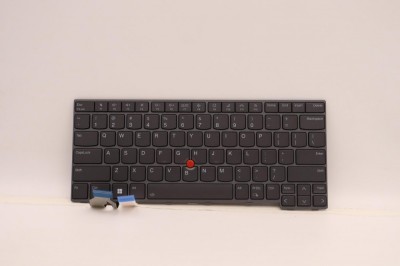 Tastatura Laptop, Lenovo, ThinkPad T14 Gen 4 Type 21HD, 21HE, 21K3, 21K4, iluminata, gri, layout US foto