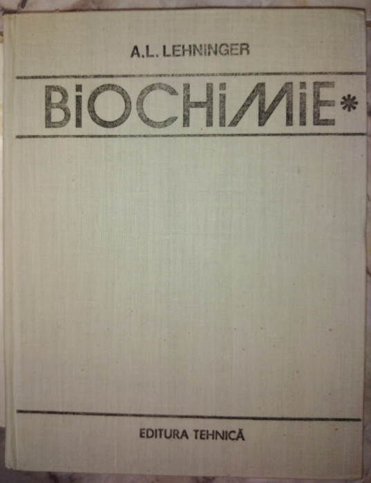 BIOCHIMIE,VOL.1-A.L. LEHNINGER