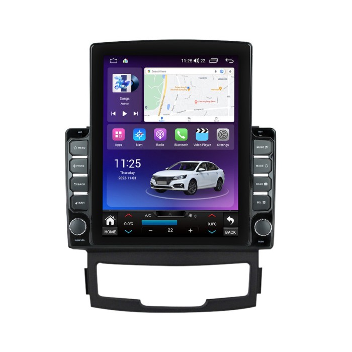 Navigatie dedicata cu Android Ssangyong Korando 2010 - 2013, 8GB RAM, Radio GPS