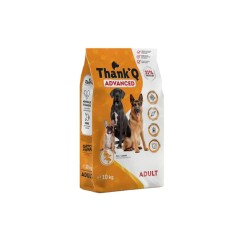 Hrana Uscata pentru caini adulti, sac 10 kg cu gust de pui si legume, Thank'Q Advanced Adult