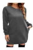 Rochie de trening pentru femei cu m&acirc;neci lungi, pulover casual, toamnă/iarnă