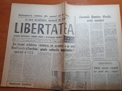 ziarul libertatea 19 ianuarie 1990 foto