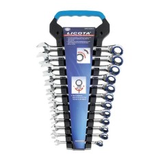 Set chei inelare cu clichet, 8-19mm, 12 piese, reversibile