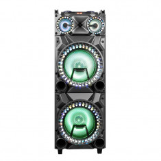Boxa portabila karaoke Zephyr 2G12, 2 x 12 inch, bluetooth, USB, mufa chitara, 2 microfoane foto
