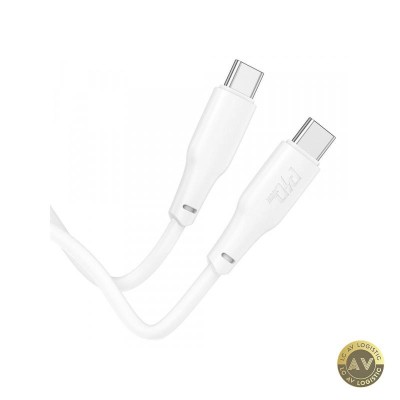Cablu Date si Incarcare USB-C - USB-C HOCO X93 100W 2m Alb foto