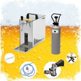 Set complet dozator bere PYGMY 25, 1 linie cu răcire uscată, 35 l/h, Green Line, cuplă butoi Type G