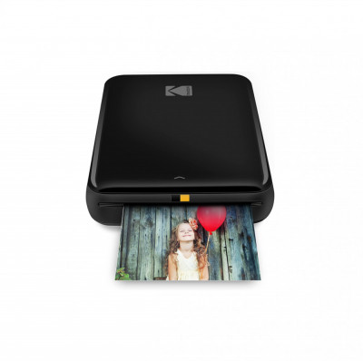 Mini imprimanta foto color mobila fara fir KODAK Step (negru) compatibila cu iOS si Android, NFC si Bluetooth - RESIGILAT foto