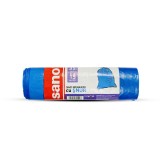 Saci menajeri cu snur albastri, Sano, 35 L, 15 buc, 50x70 cm