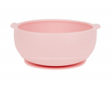 Castron din silicon KikkaBoo cu ventuza Whale Pink