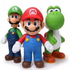 Set Figurine Mario Luigi Yoshi Super Bros 11 cm