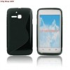 Husa Silicon S-Line Neagra Alcatel One Touch M Pop 5020D