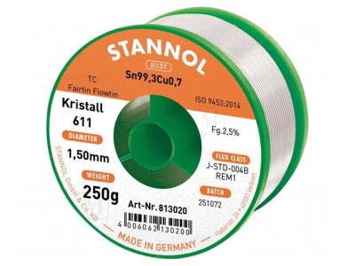 S&amp;acirc;rmă de lipit fără plumb 1,5mm 250g foto