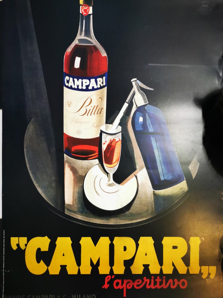CAMPARI l'aperitivo bitter poster print afis anii 90 Marcello Nizzolo ...