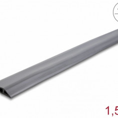 Canal cablu flexibil PVC 70x13mm - lungime 1.5m Gri, Delock 20733