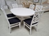 SET MARCO 5 MASA 106/141 CM + 6 SCAUNE PERSONALIZABIL PE CULORI