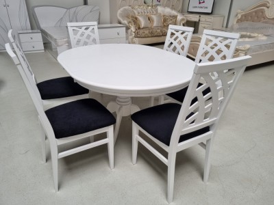 SET MARCO 5 MASA 106/141 CM + 6 SCAUNE PERSONALIZABIL PE CULORI foto