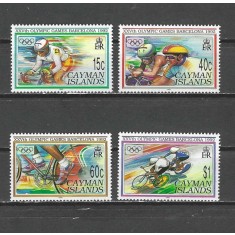 Insulele Cayman 1992 - Jocurile Olimpice de vara, sport, serie neuzata