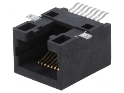 Soclu RJ45 Cat 5 8p8c SMT Orizontal foto