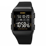 Ceas barbatesc Skmei Digital Alarma Negru Auriu Sport