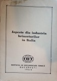 Aspecte din Industria Br&acirc;nzeturilor &icirc;n Italia - Colectiv, 1966, IDT, Carte Tehnică, Limba Rom&acirc;nă, Br&acirc;nzeturi Italiene