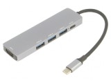 Adaptor OTG USB 3.0 Negru 0,15m 5Gbps, VCOM