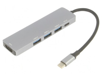 Adaptor OTG USB 3.0 Negru 0,15m 5Gbps foto