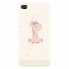 Husa silicon pentru Apple Iphone 4 / 4S, Giraffe Cute