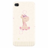 Husa silicon pentru Apple Iphone 4 / 4S, Giraffe Cute