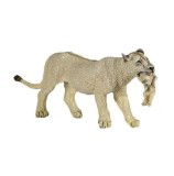 Cumpara ieftin Figurina Papo, Leoaica alba, cu pui