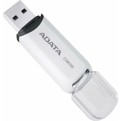 Memorie USB 2.0 ADATA 32 GB cu capac carcasa plastic alb AC906-32G-RWH foto
