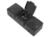 Conector alimentare AC 2P+PE 250VAC 16A gri &icirc;nchis - Abex