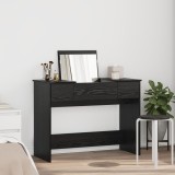 vidaXL Masă de Toaletă cu Oglindă Negru Stejar 100x45x76 cm