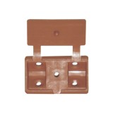 Cumpara ieftin Coltar din plastic cu capac pentru prindere blat, stejar, 4 buc / set