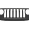 Grila masca fata JEEP GLADIATOR (JT), 04.2019-; WRANGLER (JL), 11.2017-, negru, grunduit,