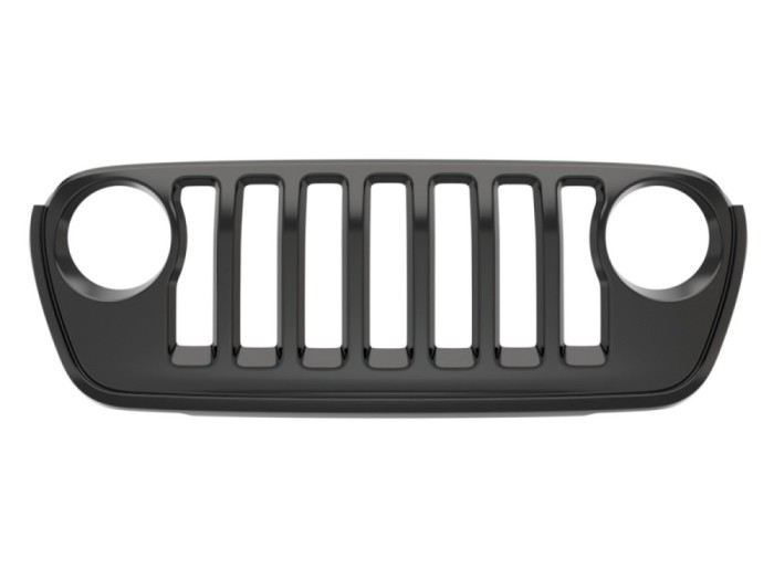 Grila masca fata JEEP GLADIATOR (JT), 04.2019-; WRANGLER (JL), 11.2017-, negru, grunduit,
