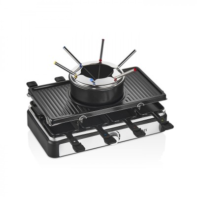 Gratar electric cu fondue Zilan ZLN8856, raclette, putere 1400 W, indicator luminos foto