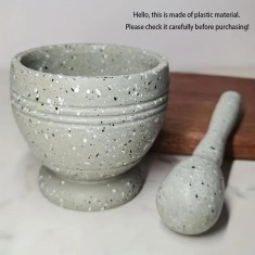 Set ustensile bucatarie, mojar usturoi, mojar ?i pistil pentru piper de usturoi, zdrobitor usturoi, ra?ni?a chili casnica foto