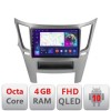 Navigatie Subru Legacy 2010-2015 B-458 Android Ecran QLED octa core 4+64 carplay android auto KIT-458+EDT-E309V3 CarStore Technology