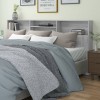 Dulap Tablie Gri Sonoma 220x19x103.5 cm Lemn Compozit Rafturi Depozitare Fixare Perete