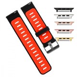 Cumpara ieftin Curea silicon compatibila cu Apple Watch 9|8|7|6|5|4|3|2|1 Series, 49mm|45mm|44mm|42mm, Negru/Rosu
