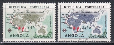 Angola 1954 - Vizită prezidențială, MNH foto