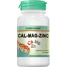 Calciu + Magneziu + Zinc Cosmo Pharm 30 tablete foto