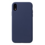 Husa protectie compatibila cu apple iphone xr liquid silicone case albastru inchis, Flippy