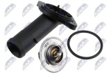 Termostat cu carcasa Audi A1, A3, A6 C6, Skoda Fabia II, Octavia II, Roomster, Seat Altea, Altea XL, Ibiza IV, Leon; 03L121114B; NTY, aftermarket