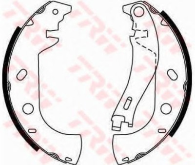 Set saboti frana FIAT ALBEA (178) (1996 - 2009) TRW GS8653 foto