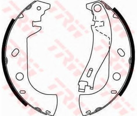 Set saboti frana FIAT ALBEA (178) (1996 - 2009) TRW GS8653