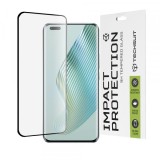 Folie de protectie Ecran Techsuit pentru Honor Magic5 Pro, Sticla Securizata, Full Glue, 111D, Neagra