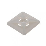 Set suporti cu adeziv patrat mare 27x27mm alb 100buc BAS.2MT.508 SapiSelco Italy